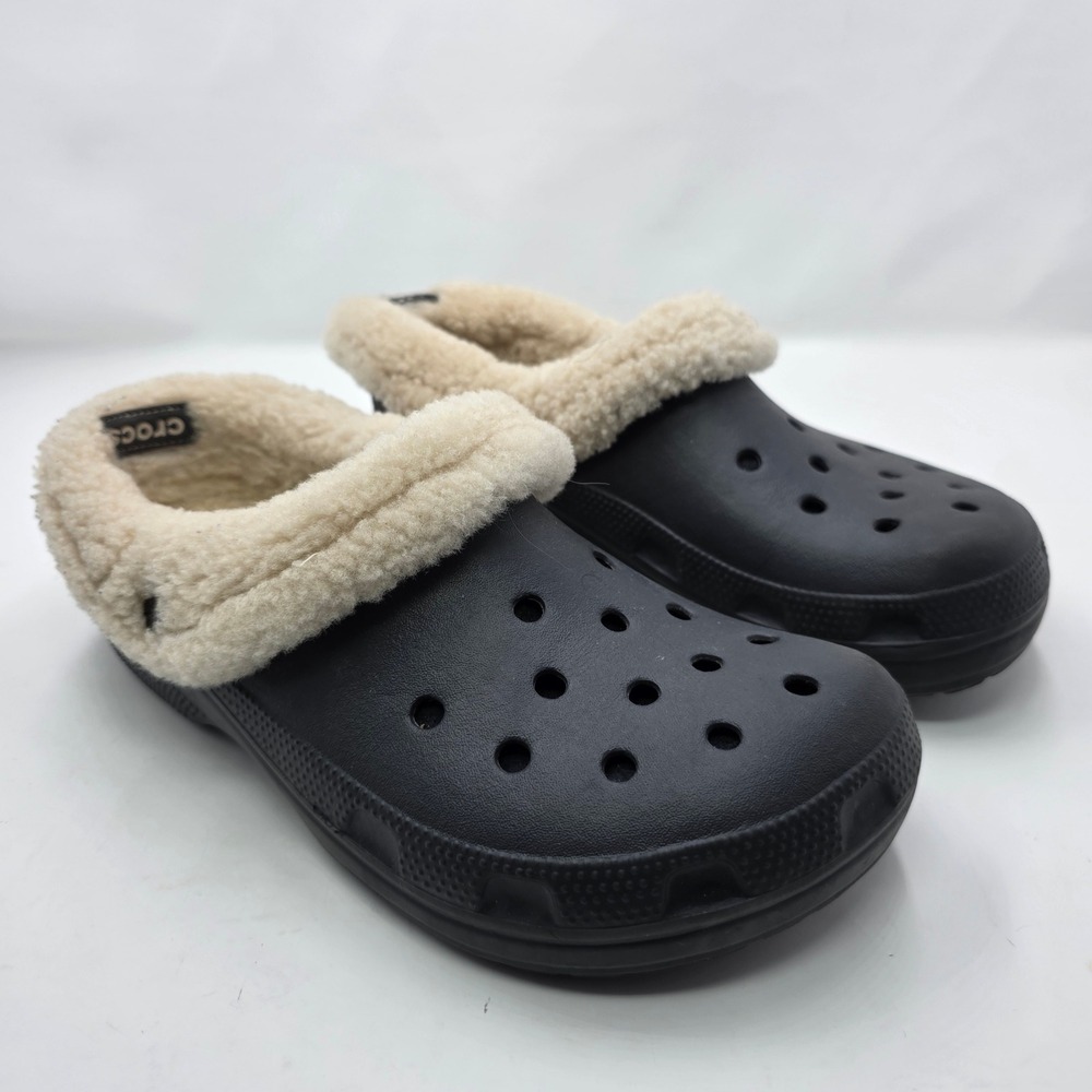 Crocs Mammoth EVO Lined Clogs Black Mens 10 Womens 12 Triple Comfort Slippers